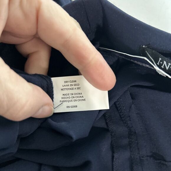 INSIGHT Straight Pull-On  Pants Women’s Size 6 Casual Work Silver Side Piping - Picture 12 of 13